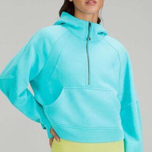 Lululemon Scuba Oversized Half Zip M/L Electric Turquoise
